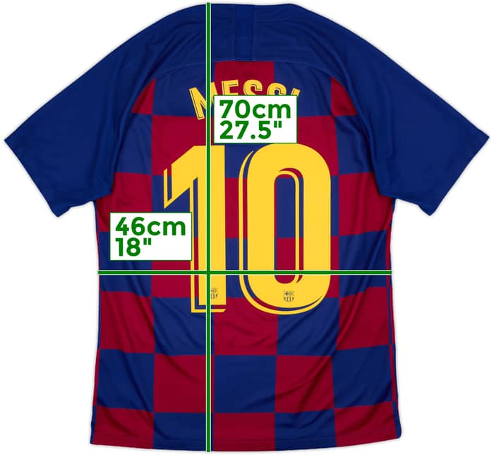 2019-20 Barcelona Home Shirt Messi #10 - 9/10 - (M)