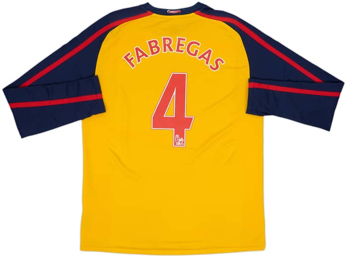 2008-09 Arsenal Away L/S Shirt Fabregas #4 - 7/10 - (L)