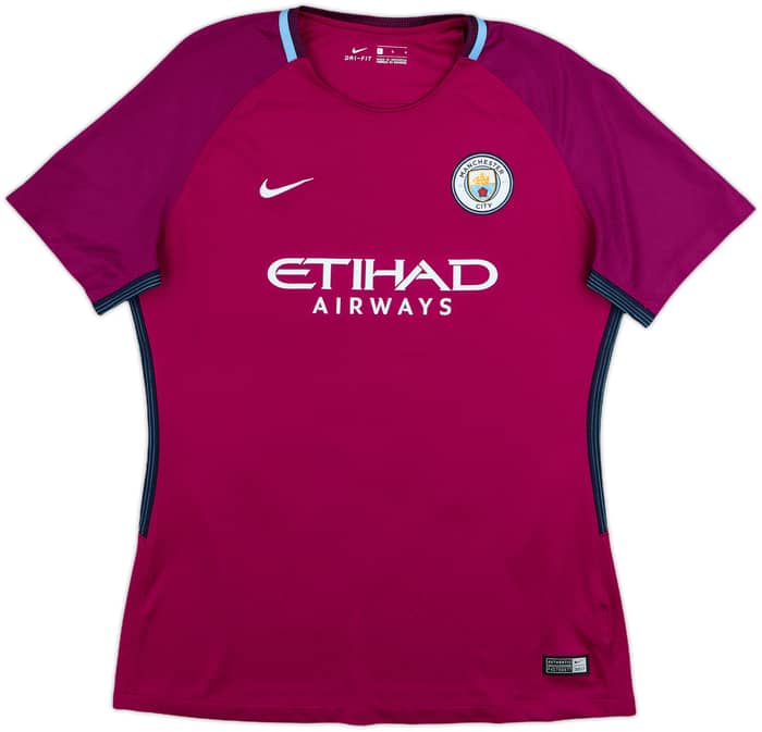 2017-18 Manchester City Away Shirt Kun Aguero #10 - 10/10 - (Women's L)