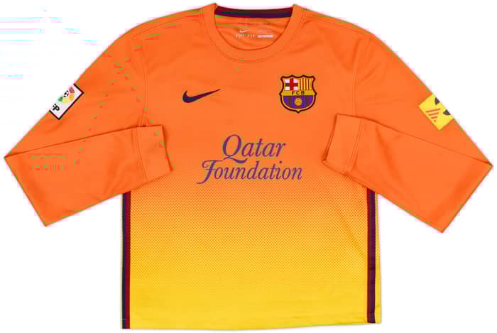 2012-13 Barcelona Away L/S Shirt Messi #10 - 8/10 - (S)