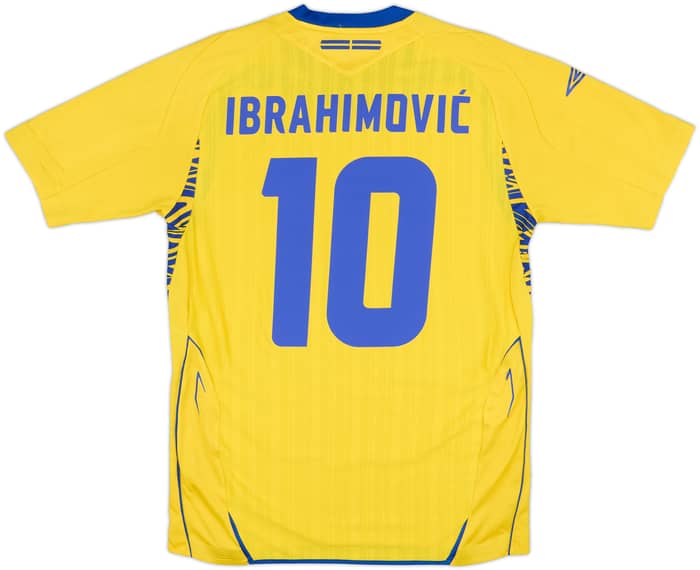 2007-09 Sweden Home Shirt Ibrahimovic #10 - 9/10 - (S)