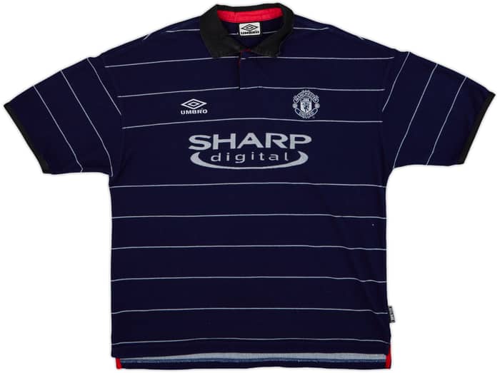 1999-00 Manchester United Away Shirt Scholes #18 - 9/10 - (L)