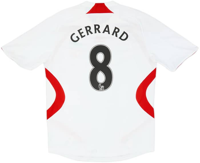2007-08 Liverpool Away Shirt Gerrard #8 - 5/10 - (M)