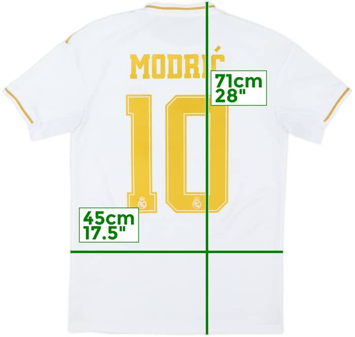 2019-20 Real Madrid Home Shirt Modric #10 - 8/10 - (S)