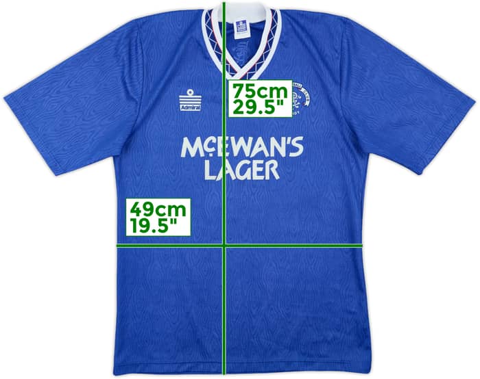 1990-92 Rangers Home Shirt - 9/10 - (M)