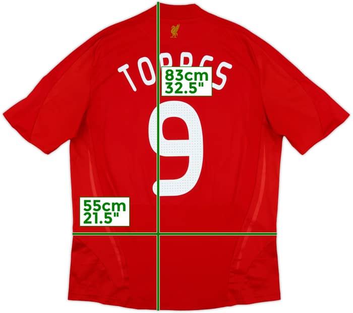 2008-10 Liverpool Home Shirt Torres #9 - 7/10 - (L)