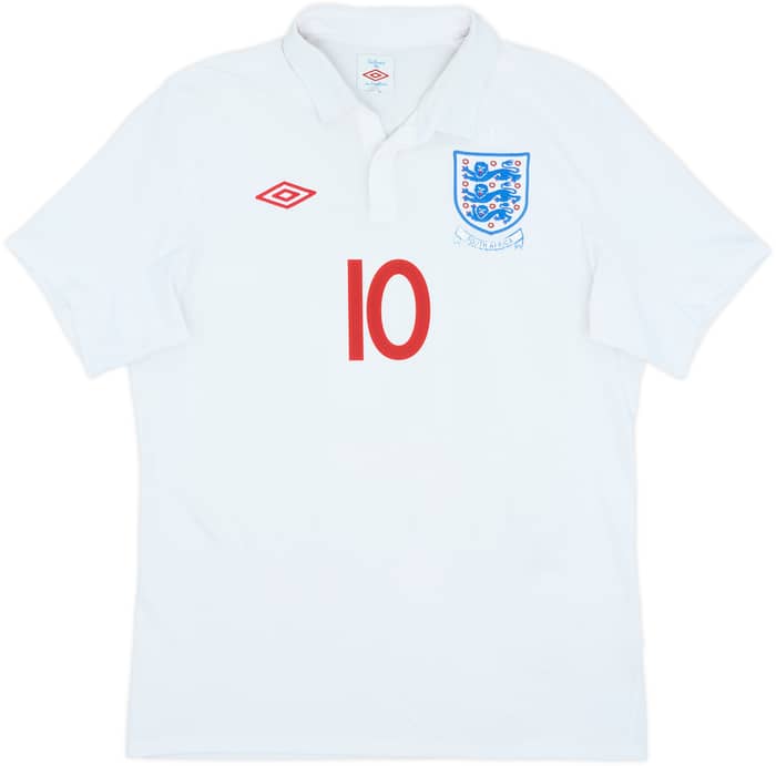 2009-10 England 'South Africa' Home Shirt Rooney #10 - 6/10 - (M)