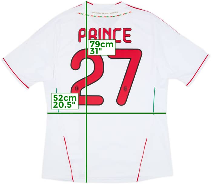2011-12 AC Milan Away Shirt Prince #27 - 7/10 - (L)