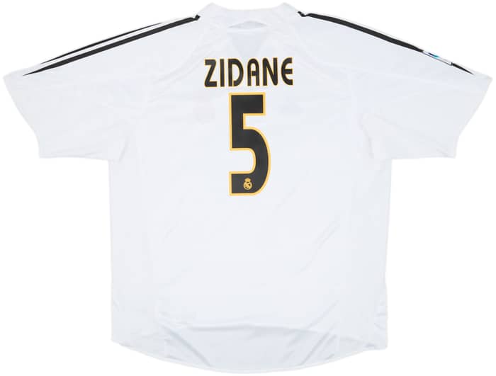 2004-05 Real Madrid Home Shirt Zidane #5 - 10/10 - (XL)