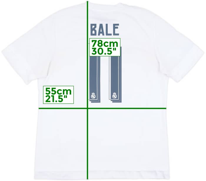 2015-16 Real Madrid Home Shirt Bale #11 - 6/10 - (XL)