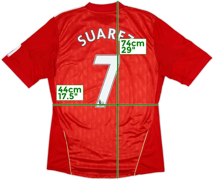 2010-12 Liverpool Home Shirt Suarez #7 - 5/10 - (M)