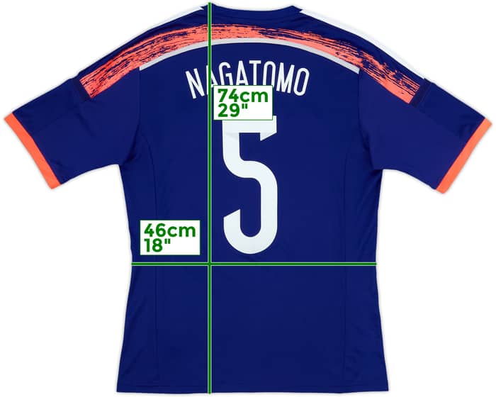 2013-15 Japan Home Shirt Nagatomo #5 - 10/10 - (M)