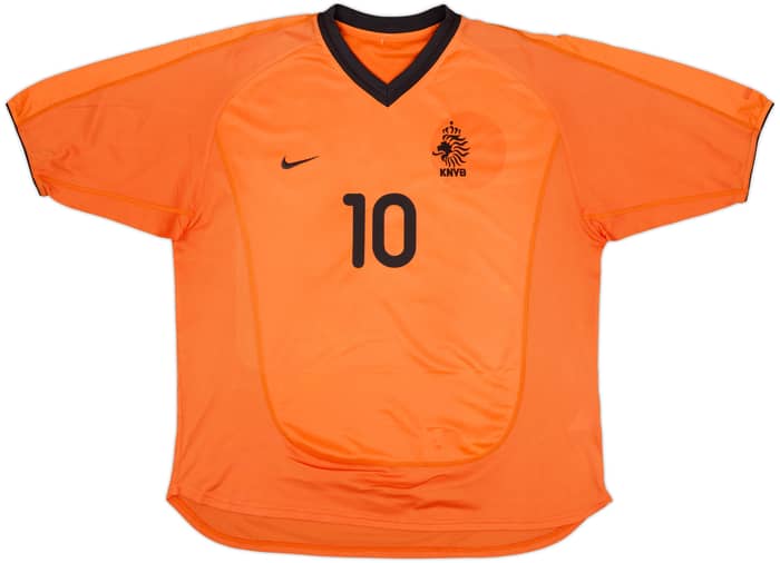 2000-02 Netherlands Home Shirt Bergkamp #10 - 7/10 - (XL)
