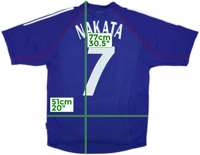 2002-04 Japan Home Shirt Nakata #7 - 8/10 - (M)