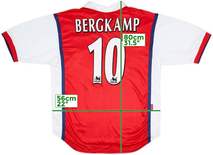 1998-99 Arsenal Home Shirt Bergkamp #10 - 6/10 - (L)