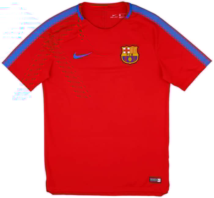 2017-18 Barcelona Nike Training Shirt - 8/10 - (M)