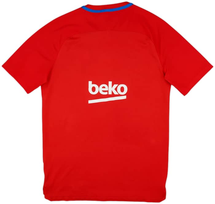 2017-18 Barcelona Nike Training Shirt - 8/10 - (M)