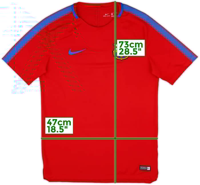 2017-18 Barcelona Nike Training Shirt - 8/10 - (M)