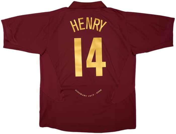 2005-06 Arsenal Home Shirt Henry #14 - 10/10 - (XXL)