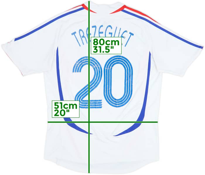 2006 France Away Shirt Trezeguet #20 - 5/10 - (L)
