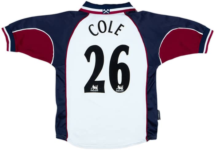 1999-01 West Ham Away Shirt Cole #26 - 7/10 - (XL.Boys)
