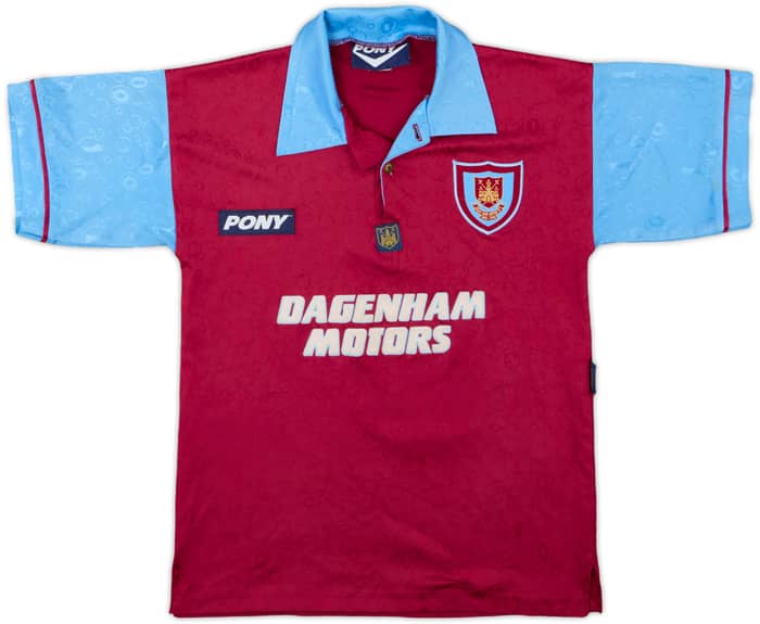 1995-97 West Ham Centenary Home Shirt - 5/10 - (L.Boys)