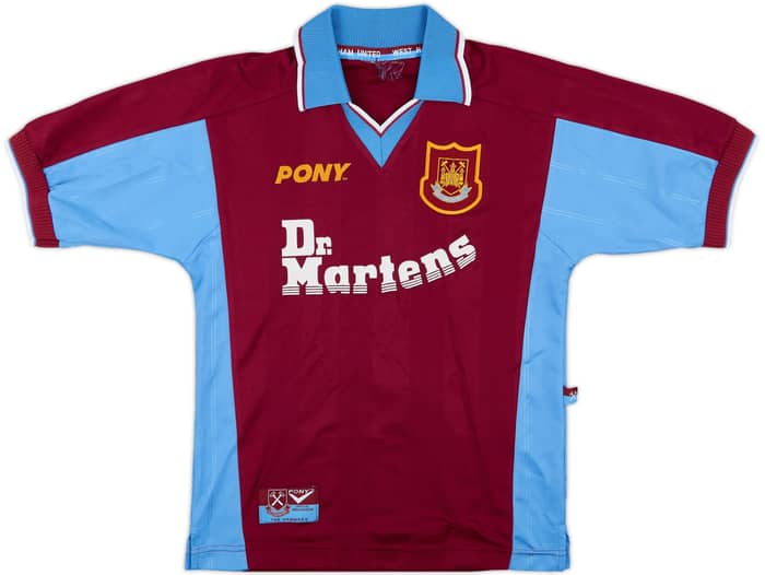 1998-99 West Ham Home Shirt Dicks #3 - 8/10 - (L.Boys)
