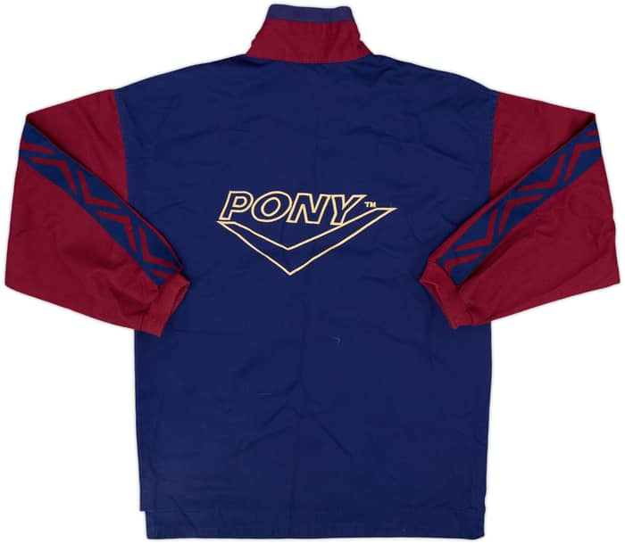 1993-95 West Ham Pony 1/4 Zip Drill Top - 10/10 - (L.Boys)