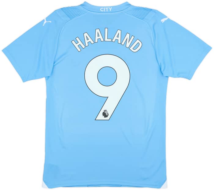 2023-24 Manchester City Home Shirt Haaland #9 - 10/10 - (S)