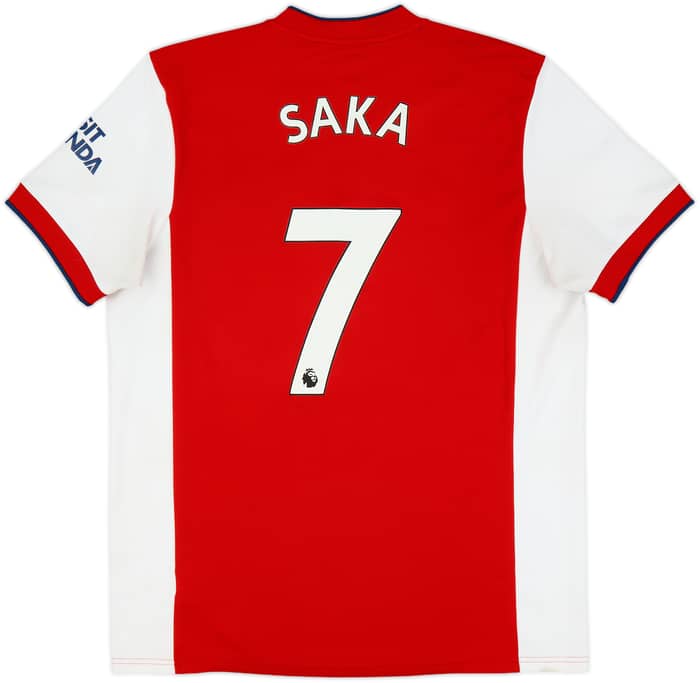 2021-22 Arsenal Home Shirt Saka #7 - 5/10 - (XL)