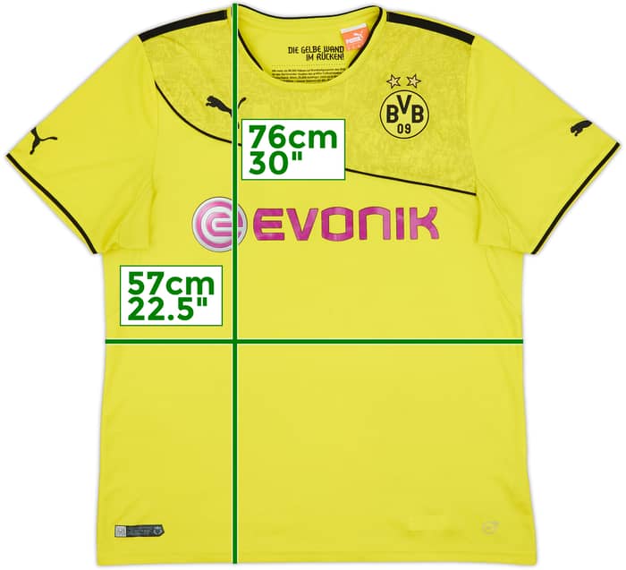 2013-14 Borussia Dortmund Winter Home Shirt - 8/10 - (XL)