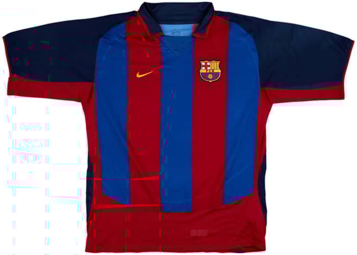 2003-04 Barcelona Home Shirt Ronaldinho #10 - 8/10 - (XL)