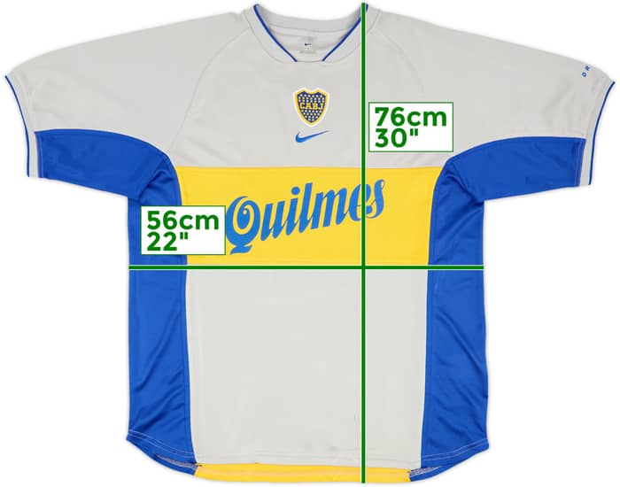 2001-02 Boca Juniors Third Shirt - 8/10 - (L)