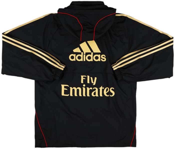 2010-11 AC Milan adidas Hooded Rain Jacket - 10/10 - (S)