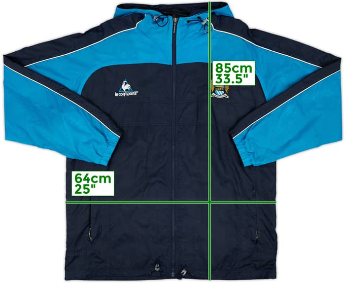 1999-00 Manchester City Le Coq Sportif Hooded Rain Jacket - 5/10 - (L)