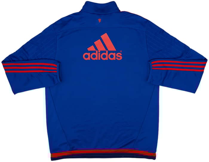 2015-16 Manchester United adidas 1/4 Zip Drill Top - 9/10 - (L)