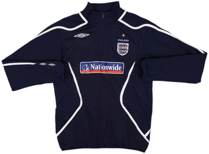 2007-09 England Umbro 1/4 Zip Drill Top - 8/10 - (S)
