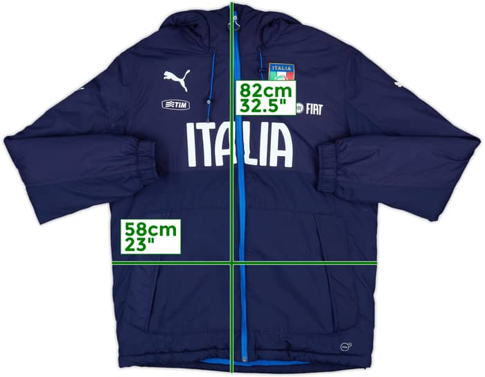 2014-16 Italy Puma Padded Bench Coat - 8/10 - (M)