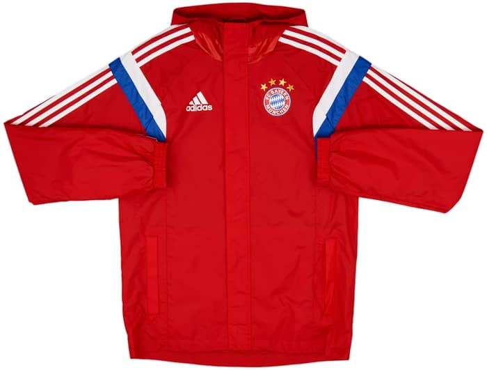 2014-15 Bayern Munich adidas Hooded Rain Jacket - 6/10 - (L)