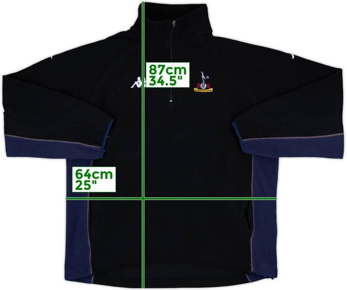 2003-04 Tottenham Kappa 1/4 Zip Fleece Top - 10/10 - (XL)
