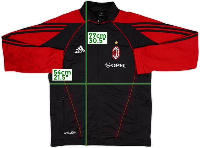 2005-06 AC Milan adidas Track Jacket - 9/10 - (S)