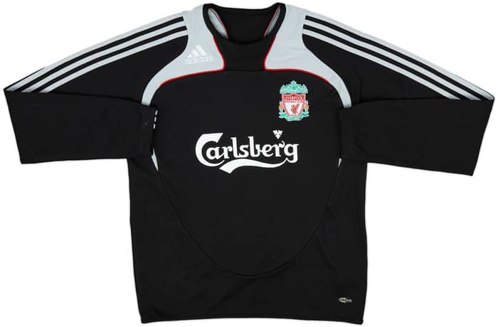 2008-09 Liverpool adidas Sweat Top - 8/10 - (S)