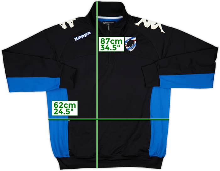 2012-13 Sampdoria Kappa 1/4 Zip Drill Top - 7/10 - (3XL)