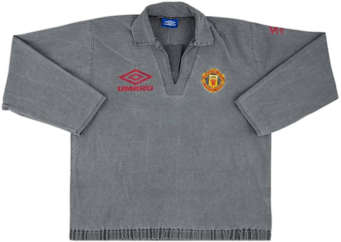 1992-93 Manchester United Umbro Drill Top - 8/10 - (L)