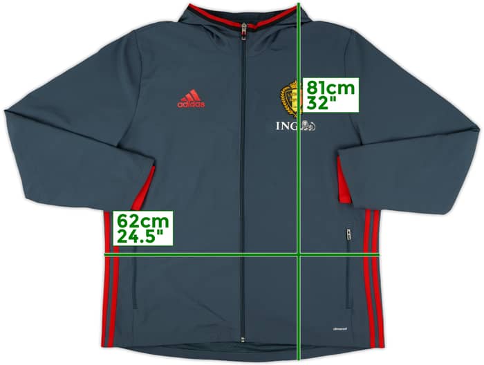 2015-16 Belgium adidas Hooded Track Jacket - 8/10 - (XXL)