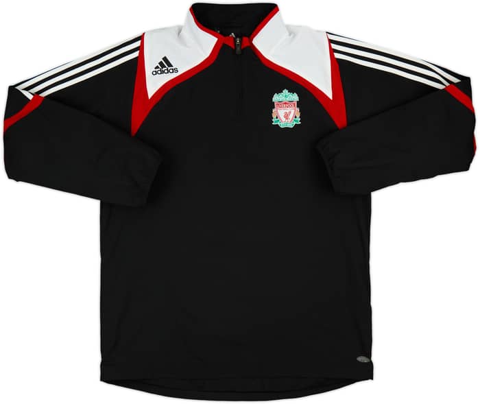 2007-08 Liverpool adidas 1/4 Zip Drill Top - 9/10 - (L)