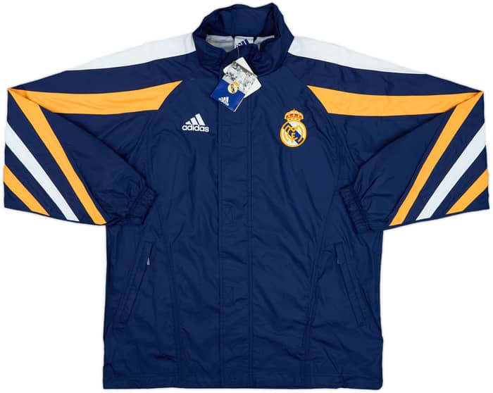1998-99 Real Madrid adidas Hooded Rain Jacket (S)