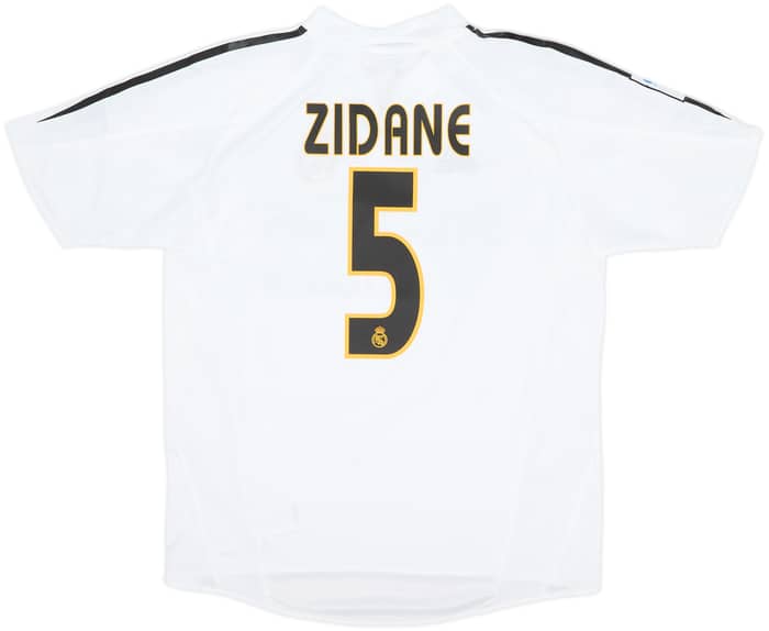 2004-05 Real Madrid Home Shirt Zidane #5 (XL.Boys)