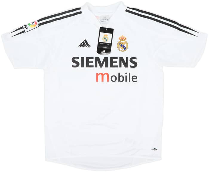 2004-05 Real Madrid Home Shirt Zidane #5 (XL.Boys)