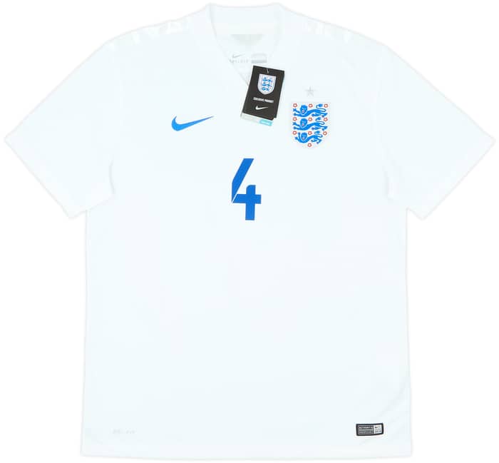 2014-15 England Home Shirt Gerrard #4 (L)